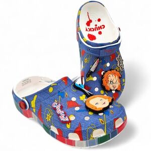 Crocs Chucky Classic Clog Men Size 11 Slip On Childs Play Movie Shoes NEW in Box